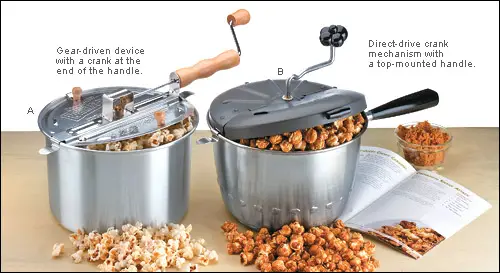 stainless steel popcorn popper